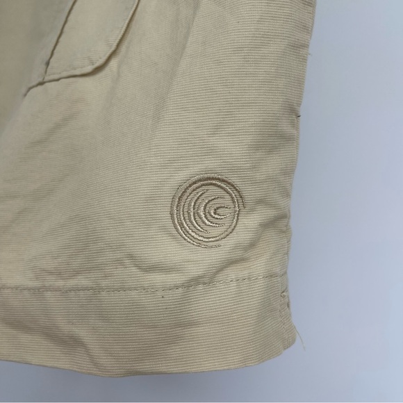 VTG Columbia Women's Cargo Shorts Tan Gorpcore Granola Girl Outdoor Soft Utility - Picture 7 of 10